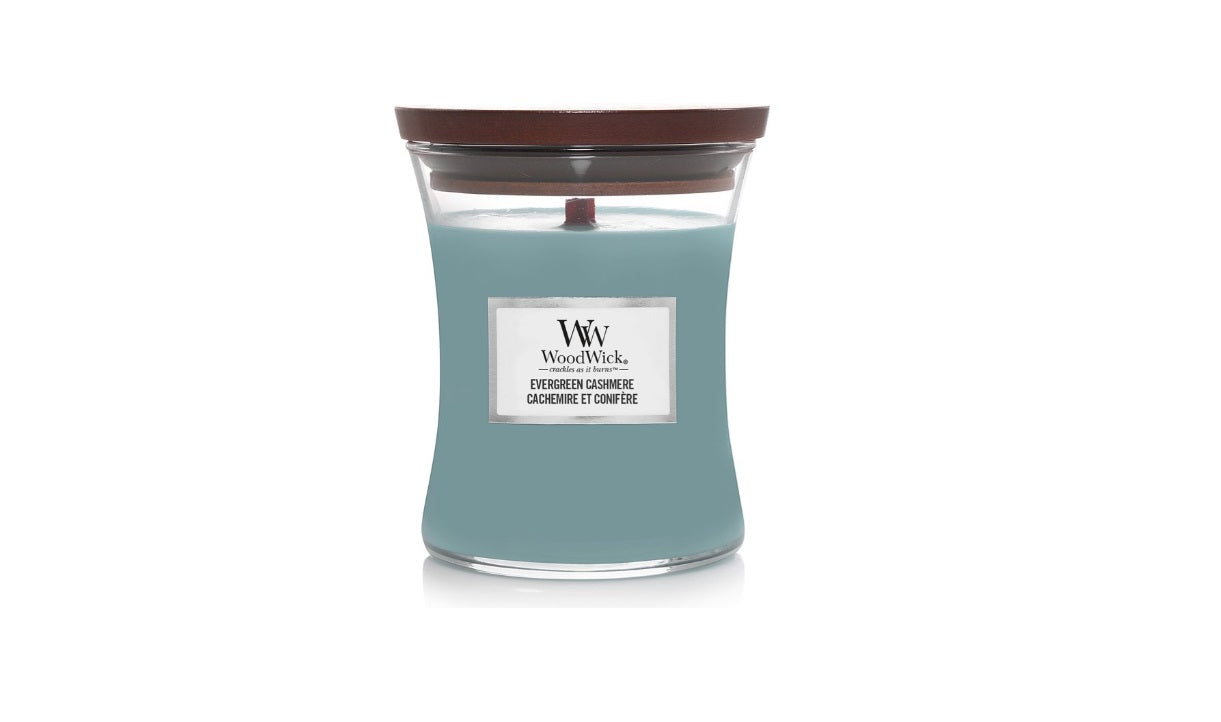 WoodWick - Evergreen Cashmere - Candle - 3 Varianten - Parfum Gift