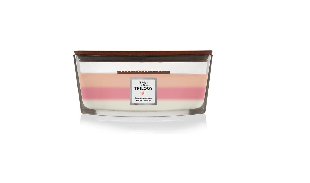 WoodWick - Trilogy - Blooming Orchard - Candle - 3 Varianten - Parfum Gift