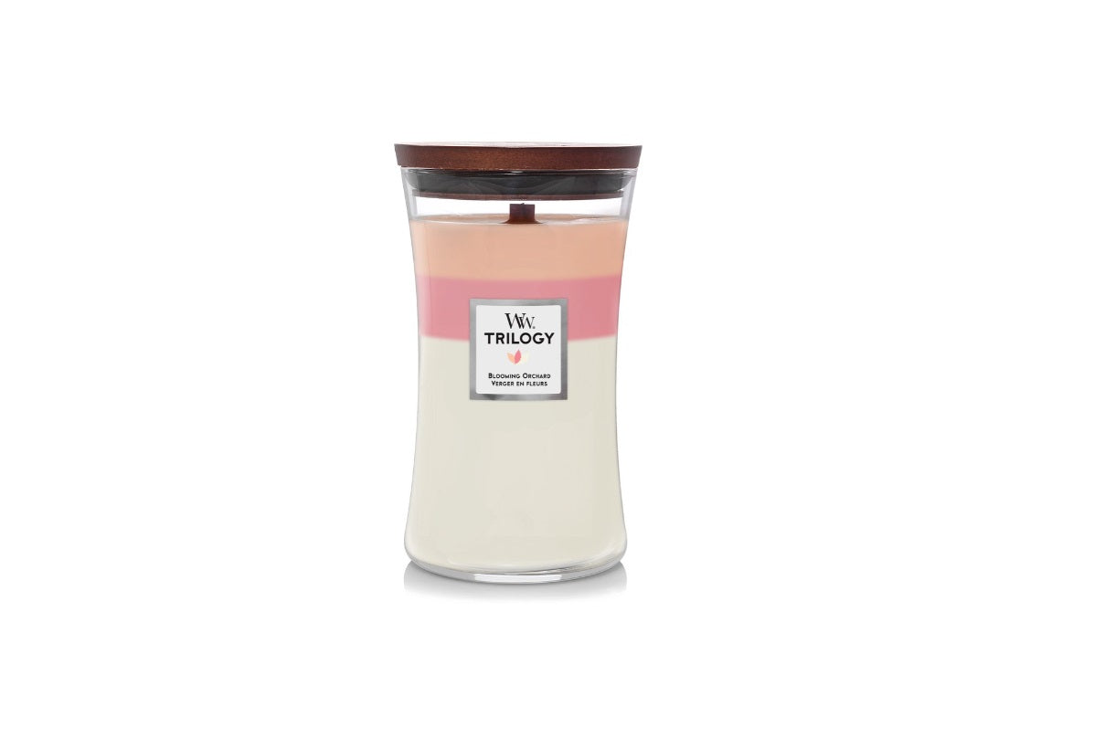 WoodWick - Trilogy - Blooming Orchard - Candle - 3 Varianten - Parfum Gift