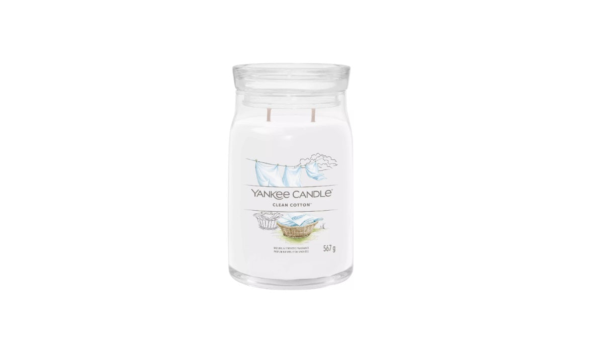 Yankee Candle - Clean Cotton - 567 Gram - Kaars - Parfum Gift