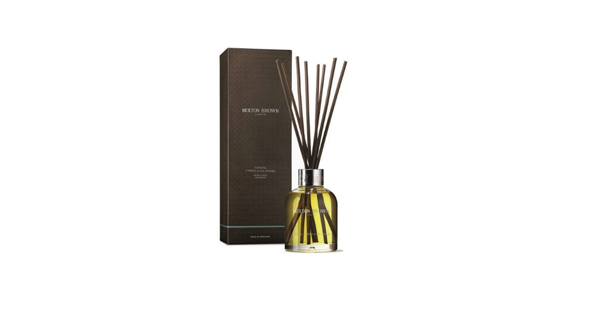 Molton Brown - Home Fragrance - Coastal Cypress & Sea Fennel - 150ml - Geurstokjes - Parfum Gift
