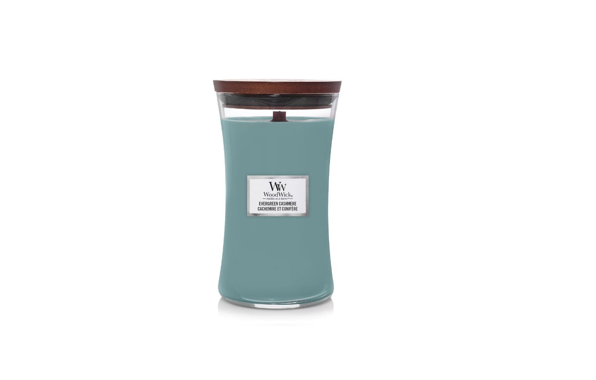 WoodWick - Evergreen Cashmere - Candle - 3 Varianten - Parfum Gift