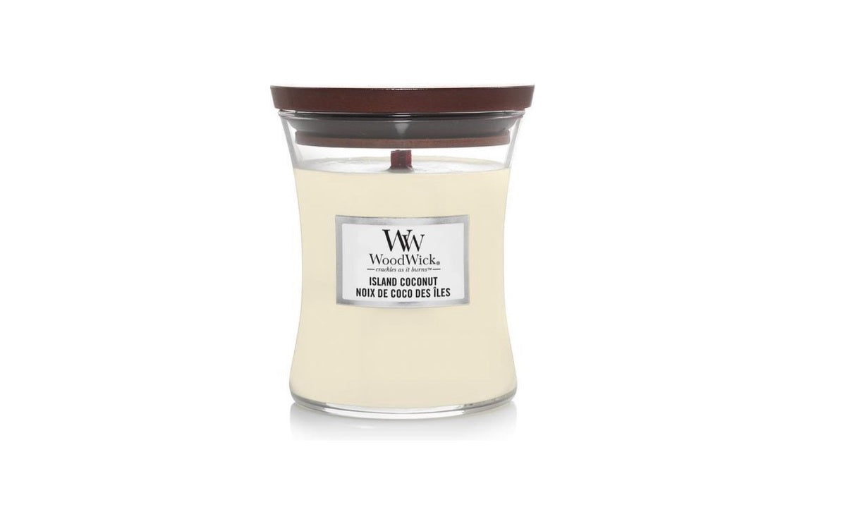 WoodWick - Island Coconut - Candle - 3 Varianten - Parfum Gift