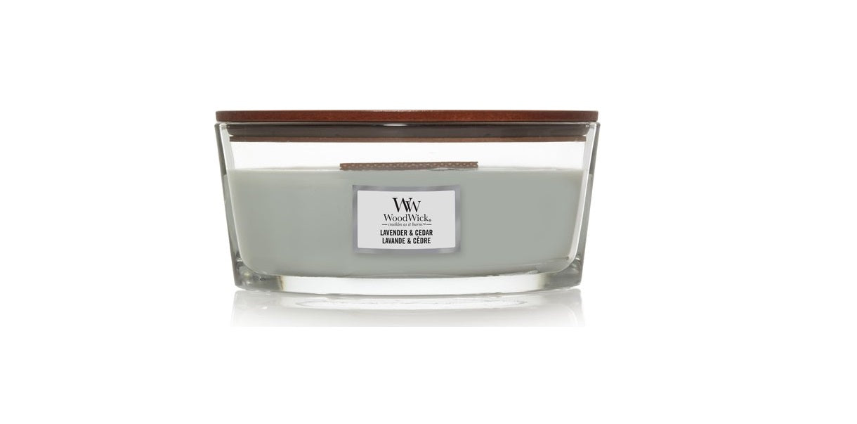 WoodWick - Lavender & Cedar - Candle - 3 Varianten - Parfum Gift