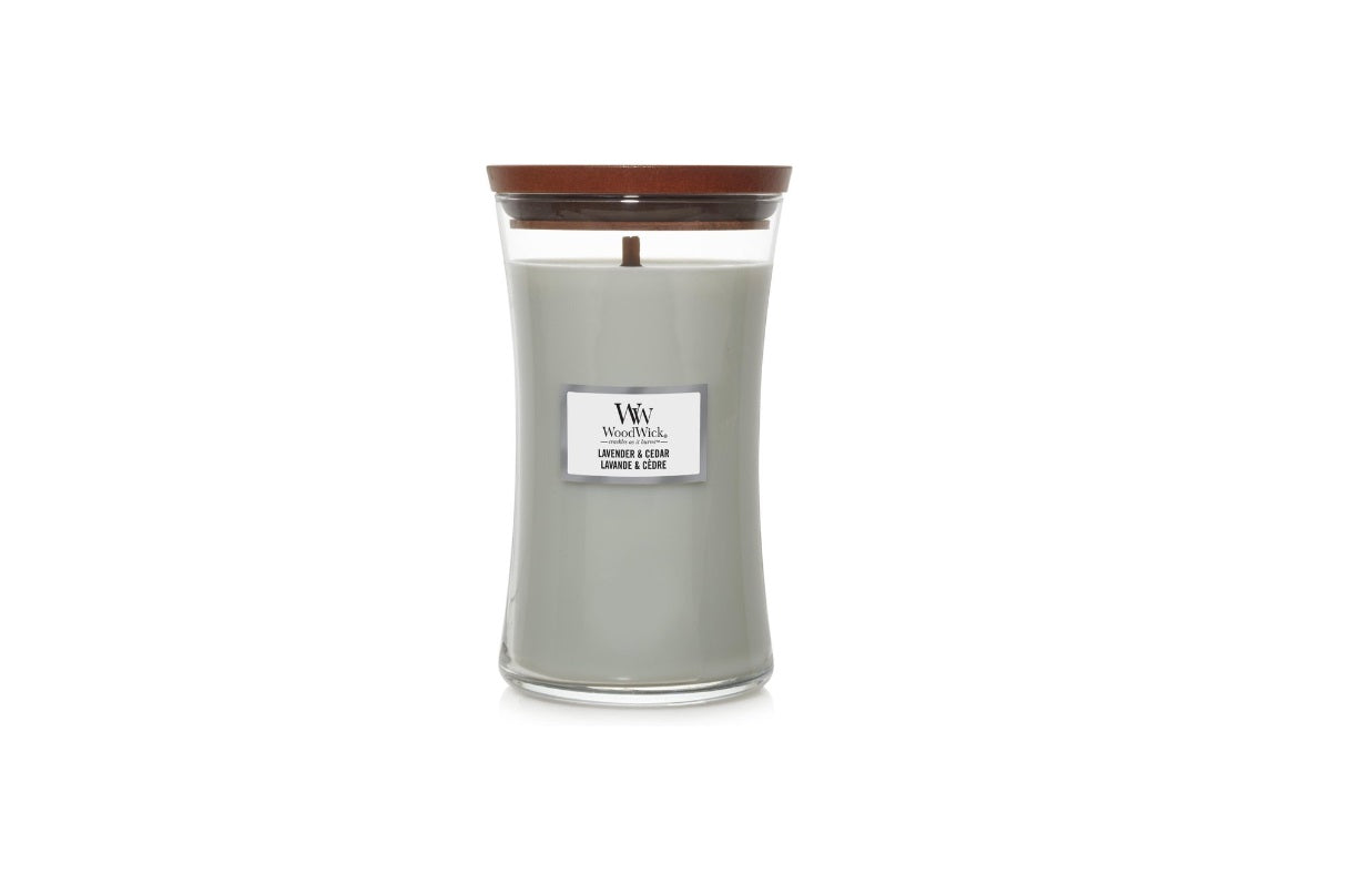 WoodWick - Lavender & Cedar - Candle - 3 Varianten - Parfum Gift