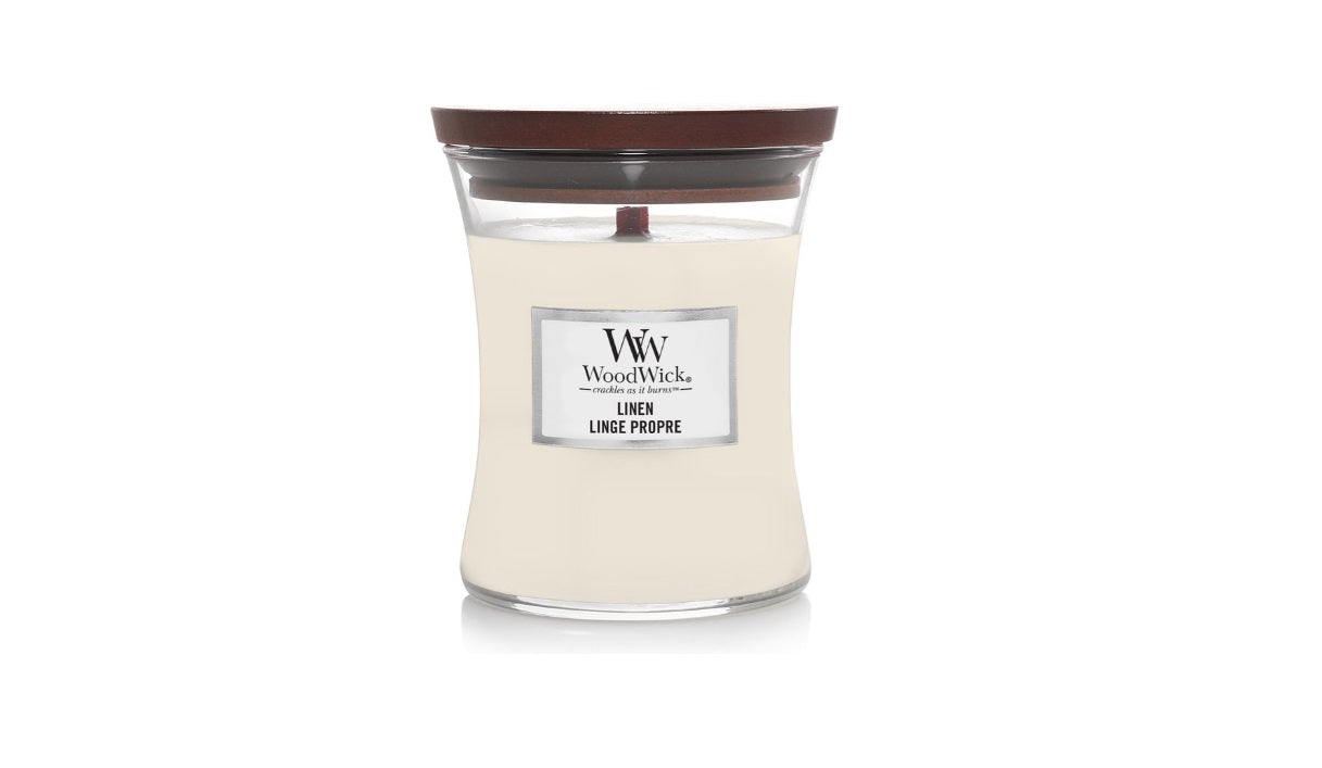 WoodWick - Linen - Candle - 3 Varianten - Parfum Gift