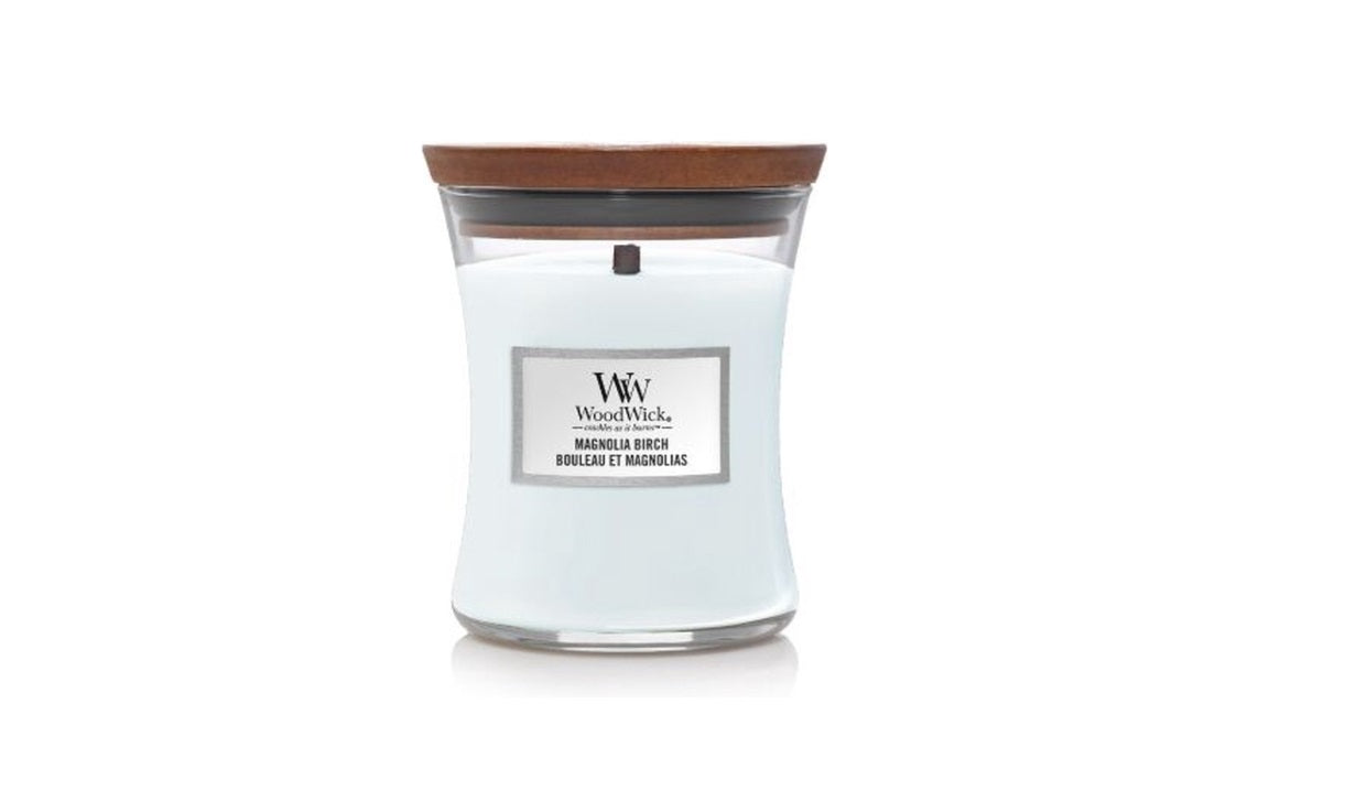 WoodWick - Magnolia Birch - Candle - 3 Varianten - Parfum Gift