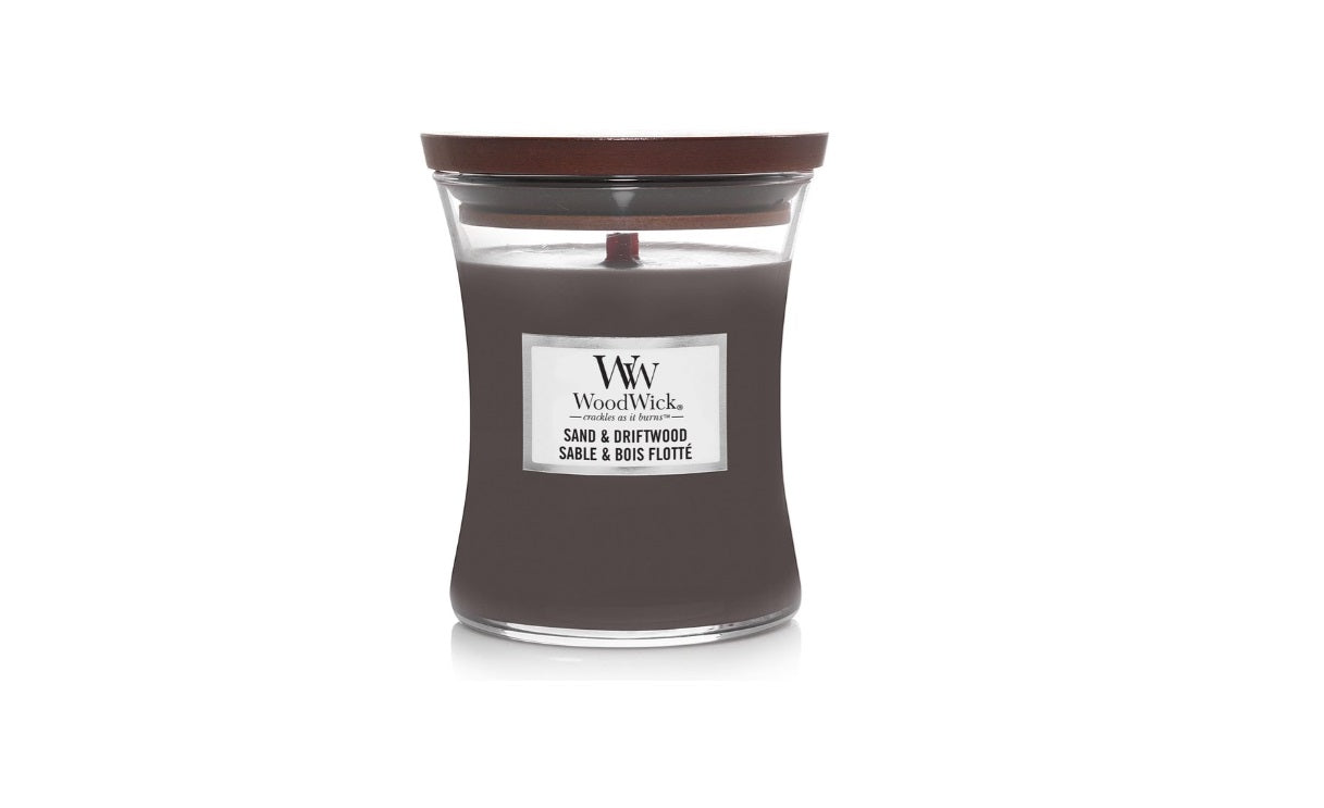 WoodWick - Sand & Driftwood - Candle - 3 Varianten - Parfum Gift