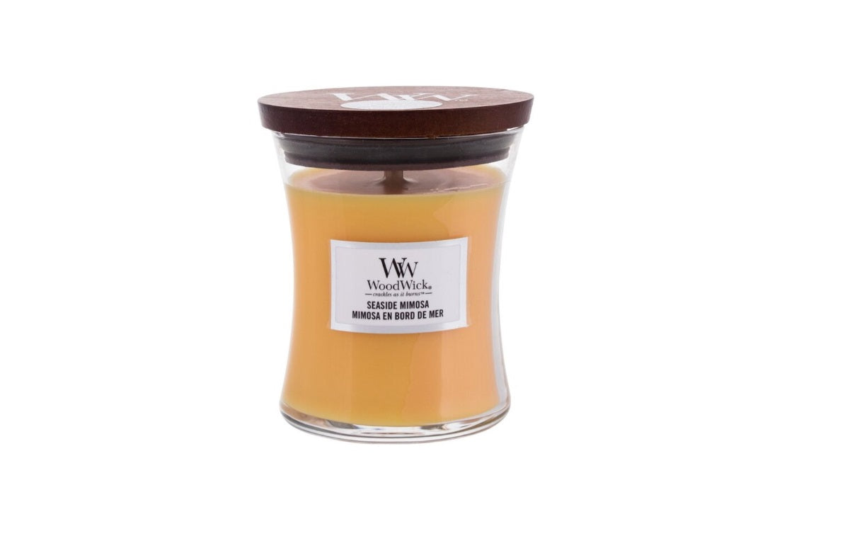 WoodWick - Seaside Mimosa - Candle - 3 Varianten - Parfum Gift